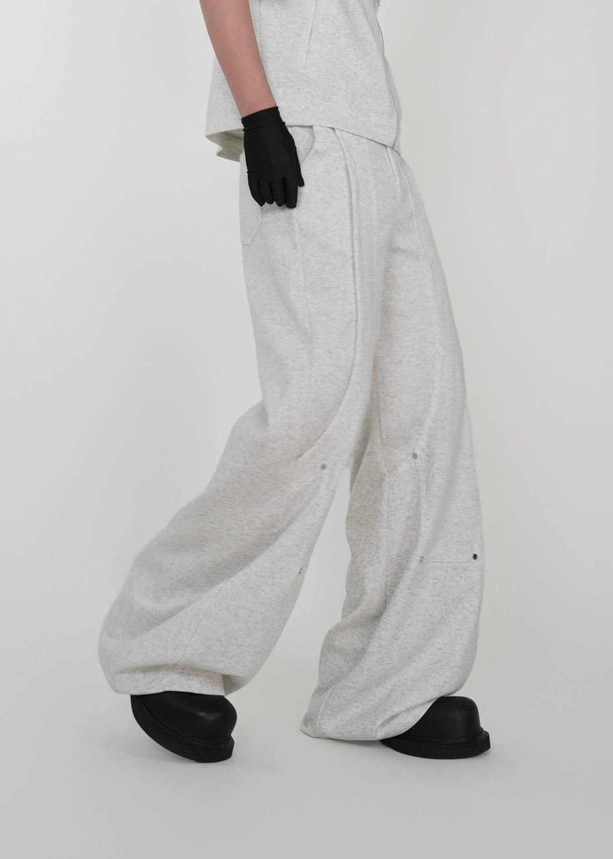 Wide - Leg Draped Straight Pants - Rick Circus