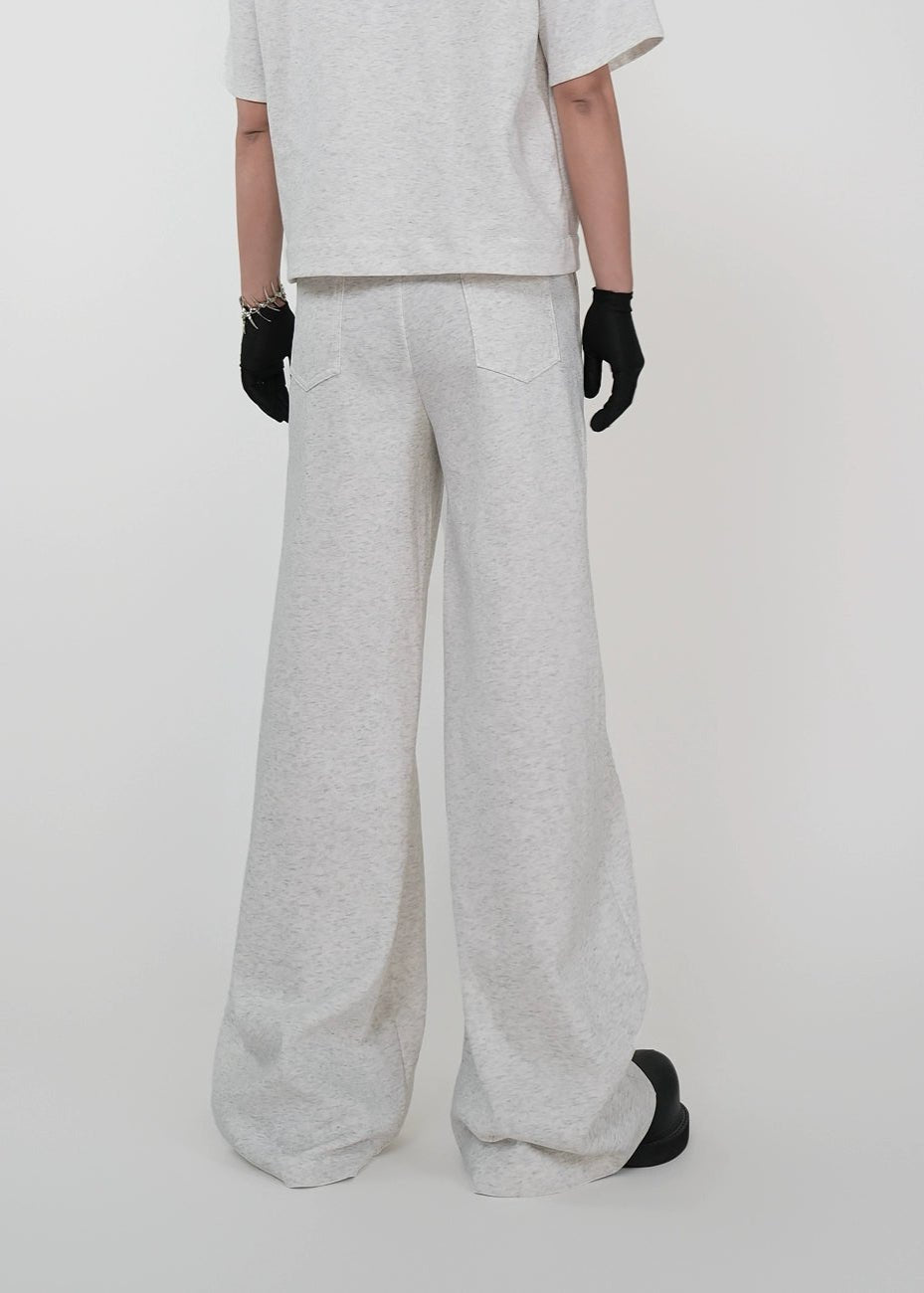 Wide - Leg Draped Straight Pants - Rick Circus