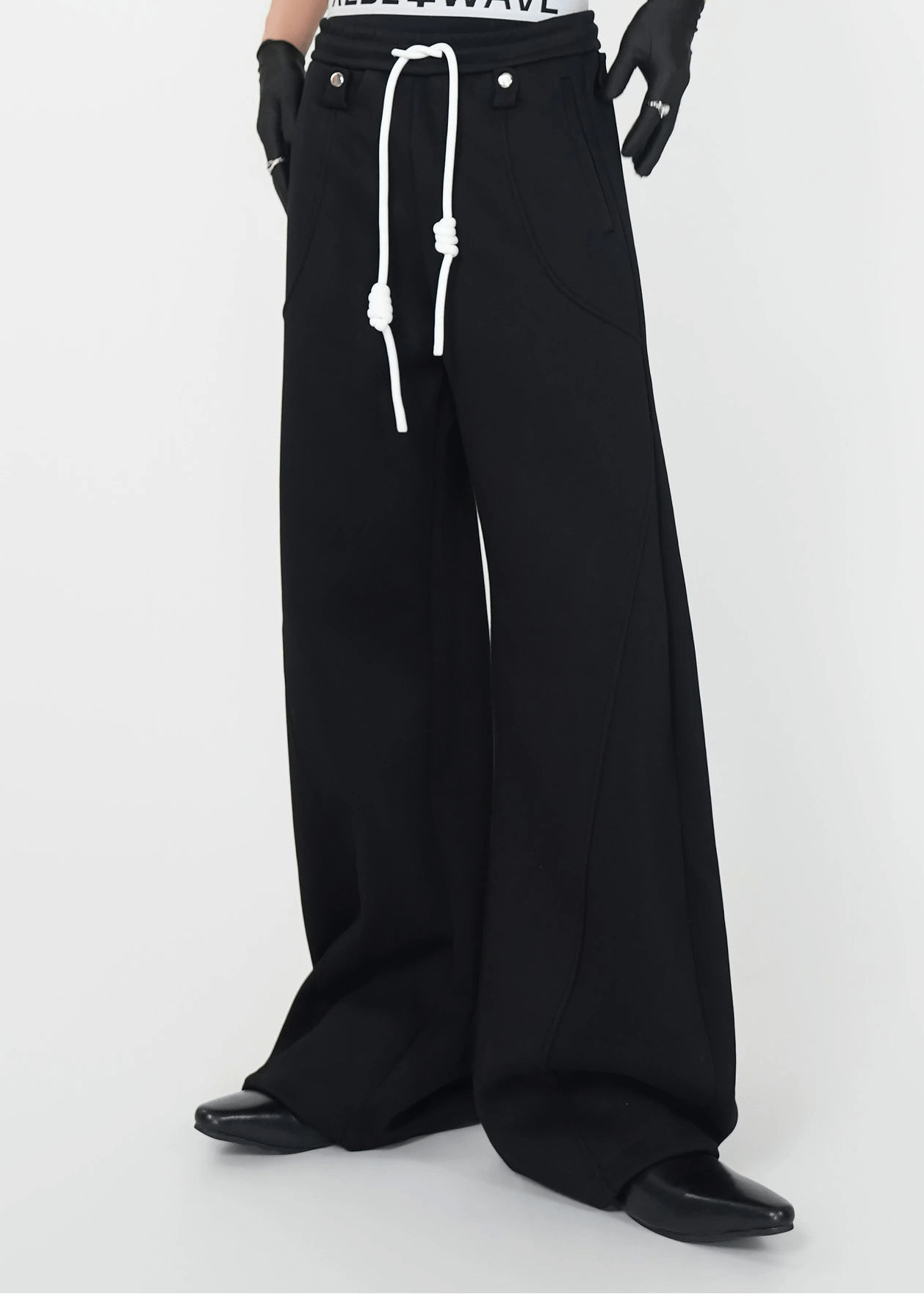 Wide - Leg Drawstring Pants - Rick Circus