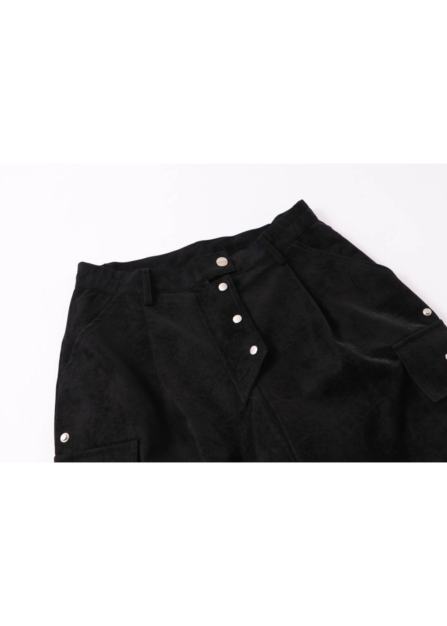 Wide Leg Faux Leather Pants - Rick Circus