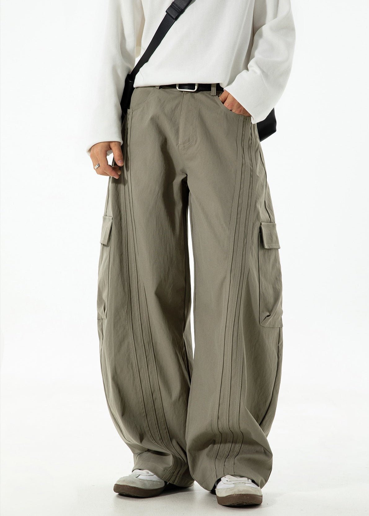 Wide - Leg Utility Cargo Pants - Rick Circus