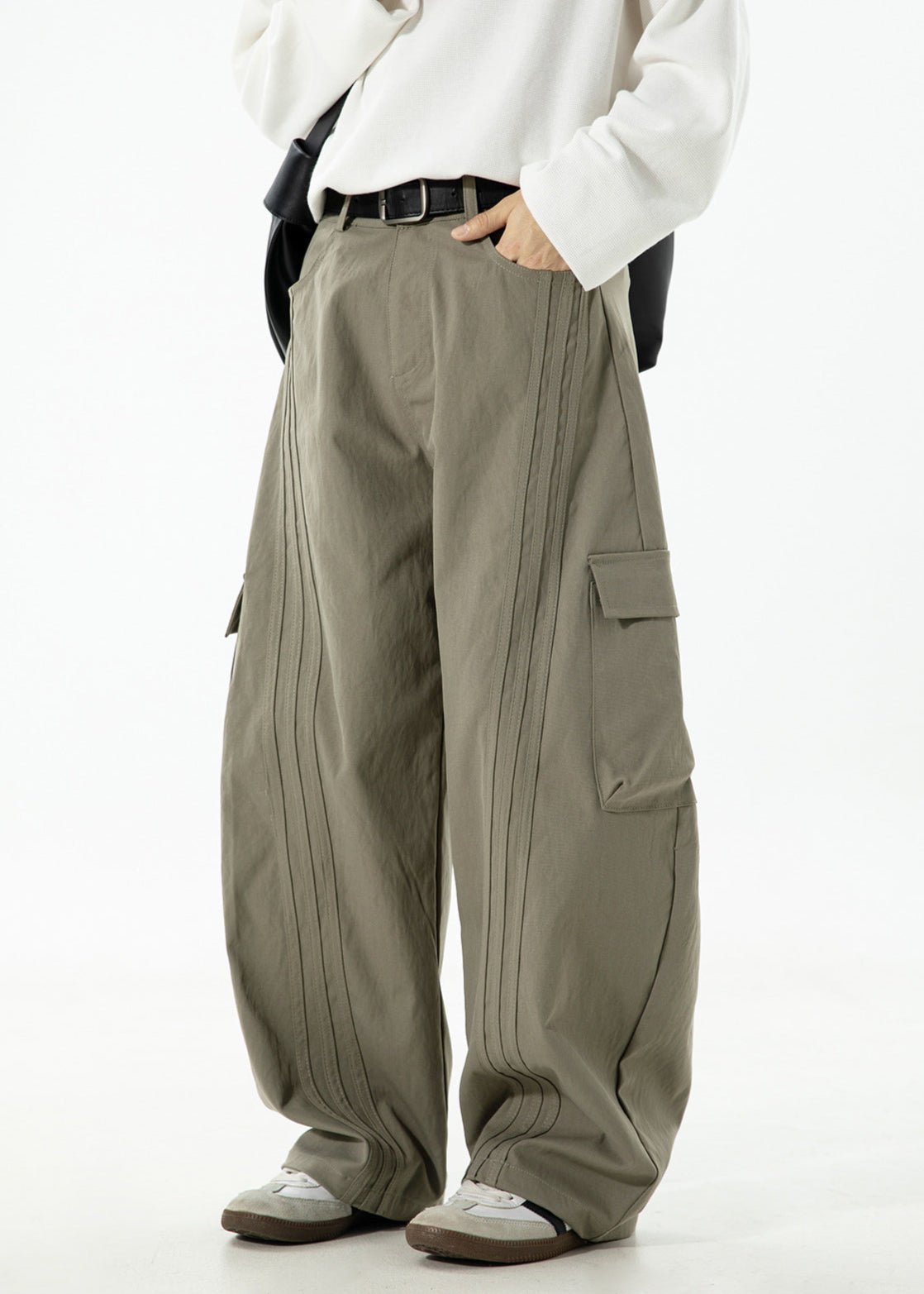 Wide - Leg Utility Cargo Pants - Rick Circus