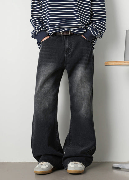 Vintage Washed Baggy Wide-Leg Jeans