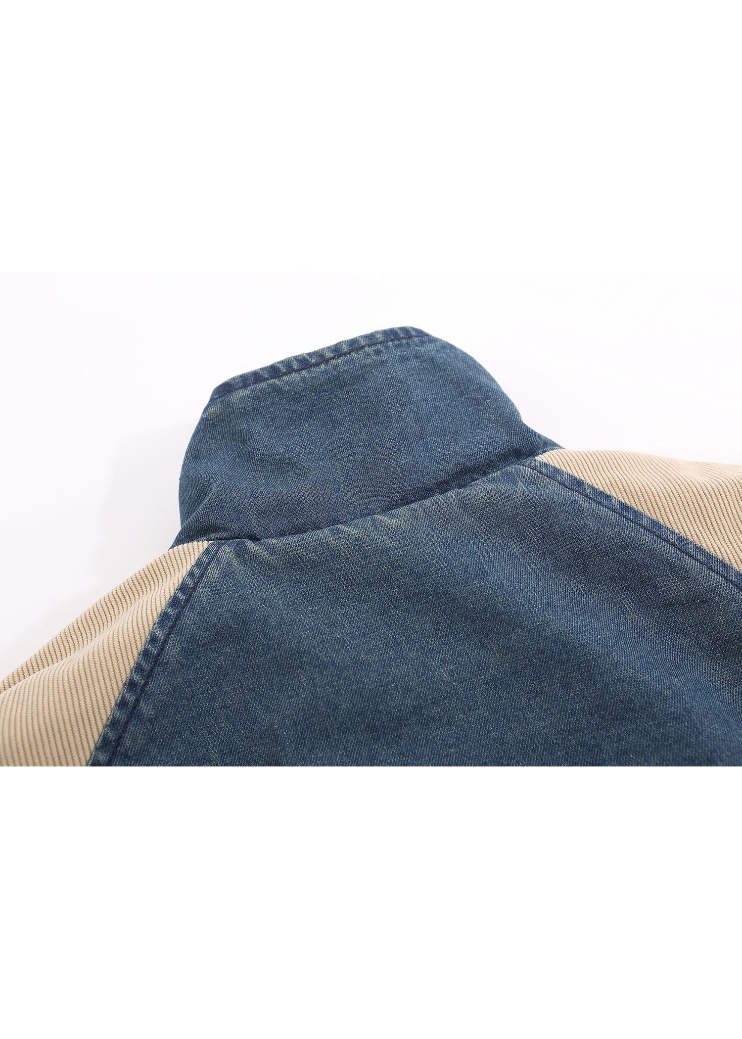 Washed Denim Padded Jacket