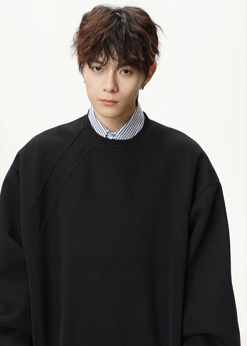 Oversized Minimalist Crewneck Sweatshirt