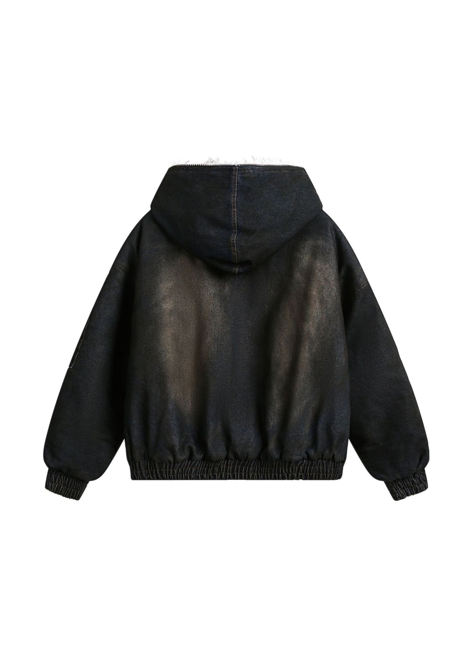 Washed Denim Padded Jacket