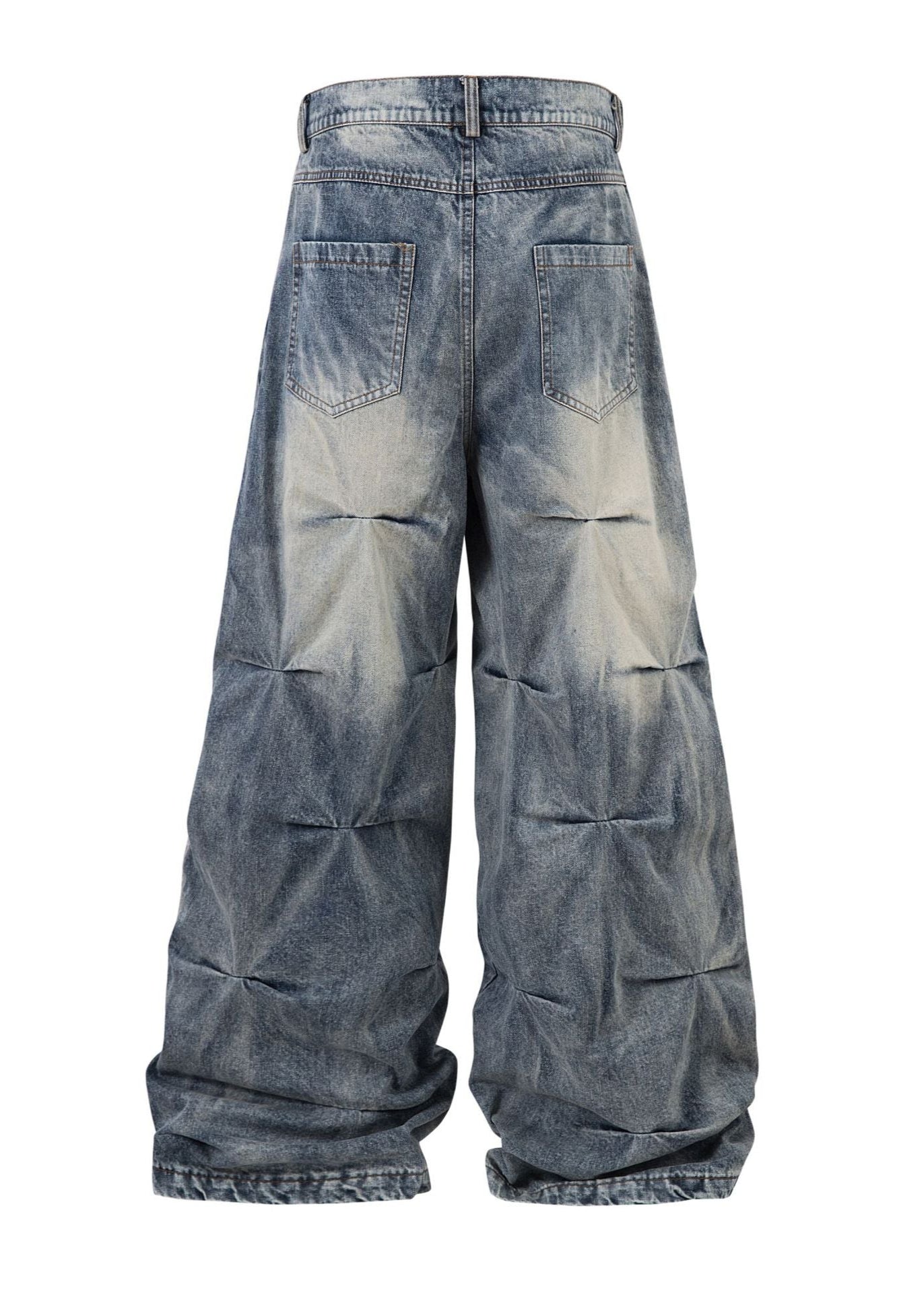 Wide-Leg Denim Pants