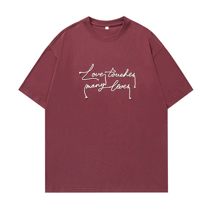 T-shirt surdimensionné brodé « L&