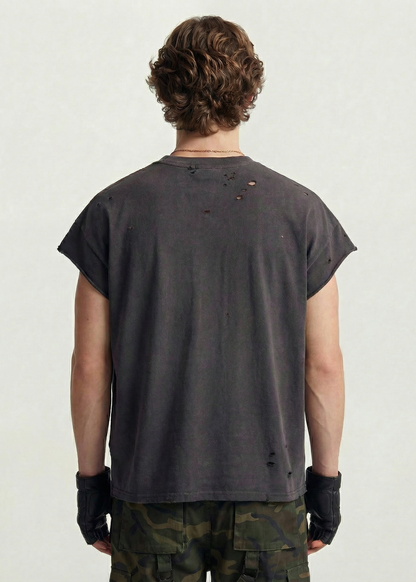 Graphic Cartoon Sleeveless T-Shirt