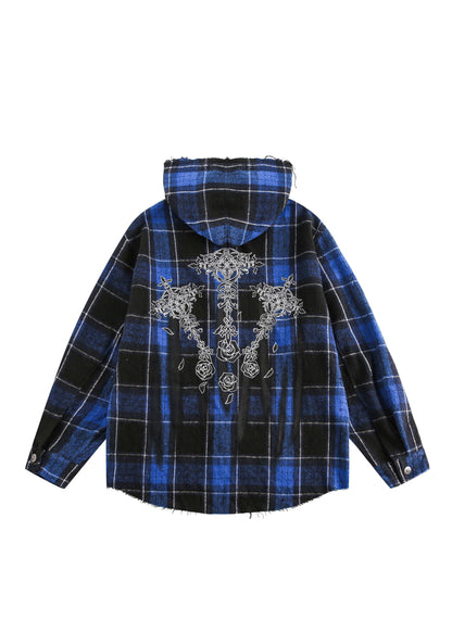Veste zippée à capuche gothique