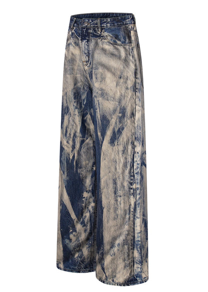 Acid Wash Wide - Leg Jeans - Rick Circus