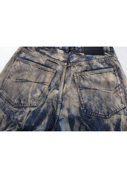 Acid Wash Wide - Leg Jeans - Rick Circus
