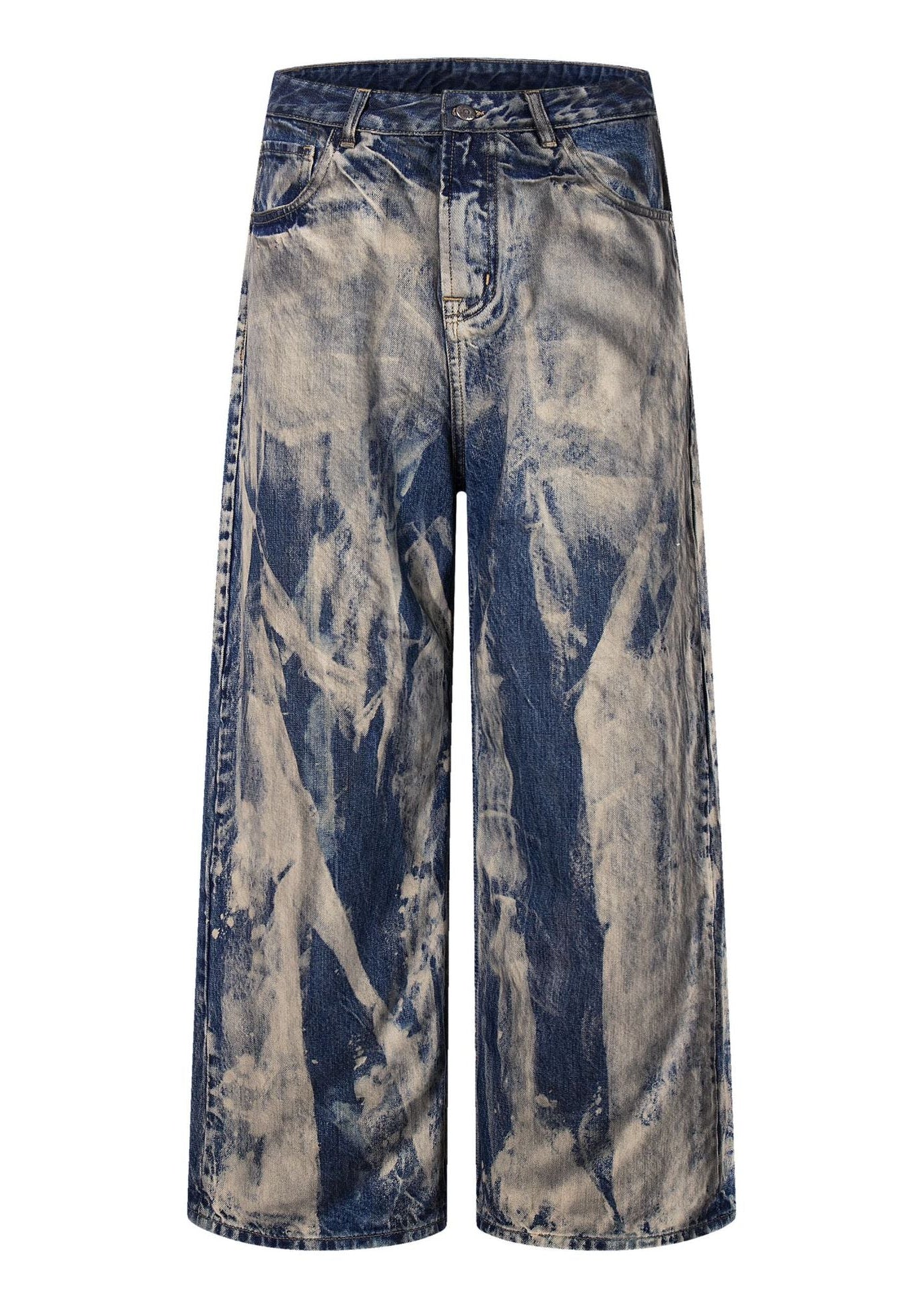Acid Wash Wide - Leg Jeans - Rick Circus