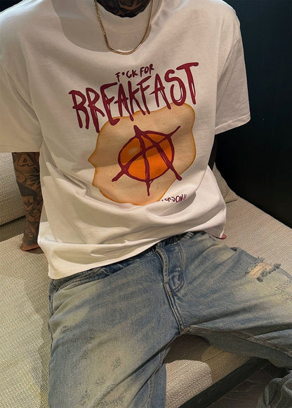 Anarchy Fried Egg Graphic Tee - Rick Circus