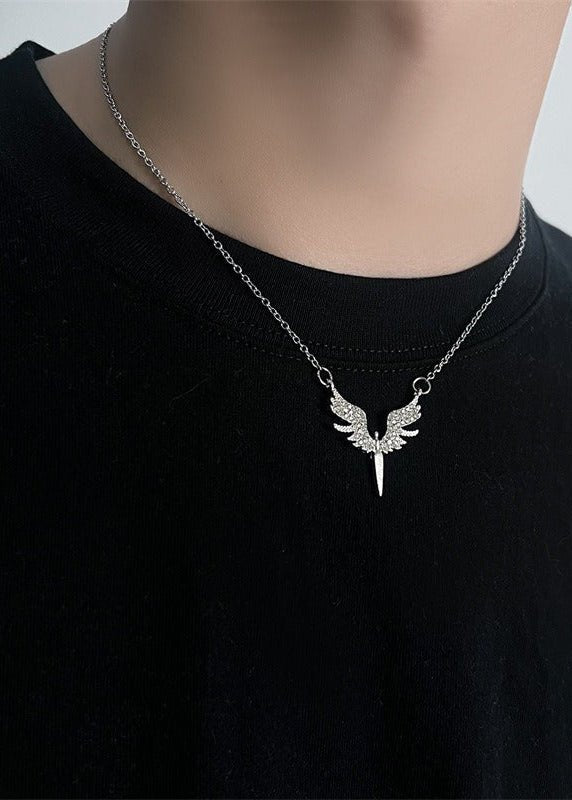 Angel Wing Pendant Necklace - Rick Circus
