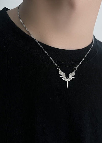 Angel Wing Pendant Necklace - Rick Circus