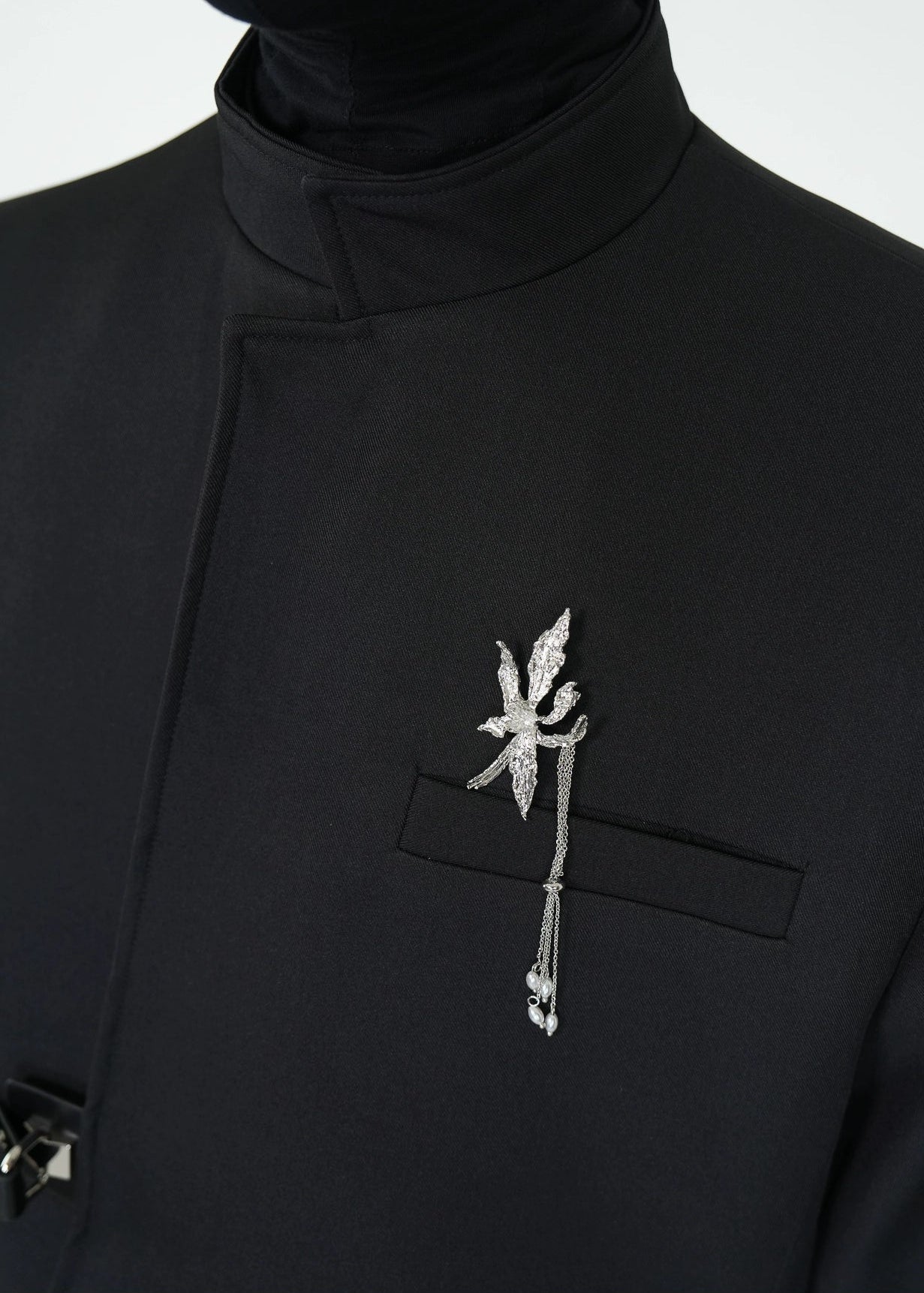 Asymmetric Collar Blazer - Rick Circus