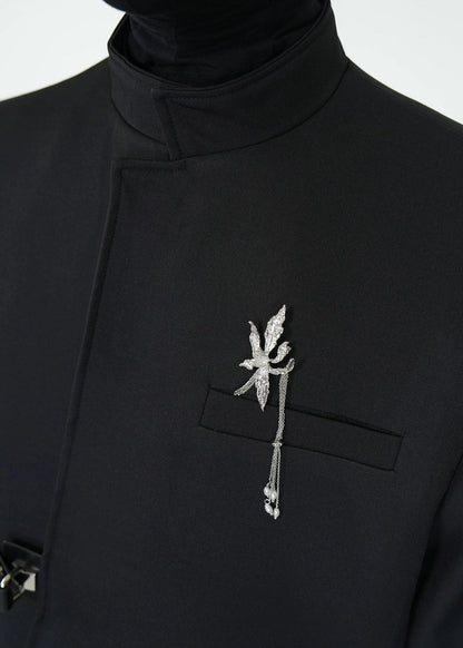 Asymmetric Collar Blazer - Rick Circus