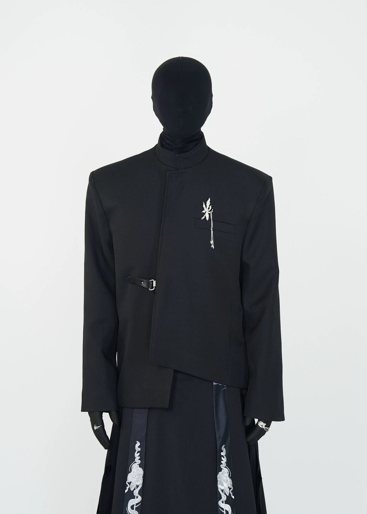 Asymmetric Collar Blazer - Rick Circus