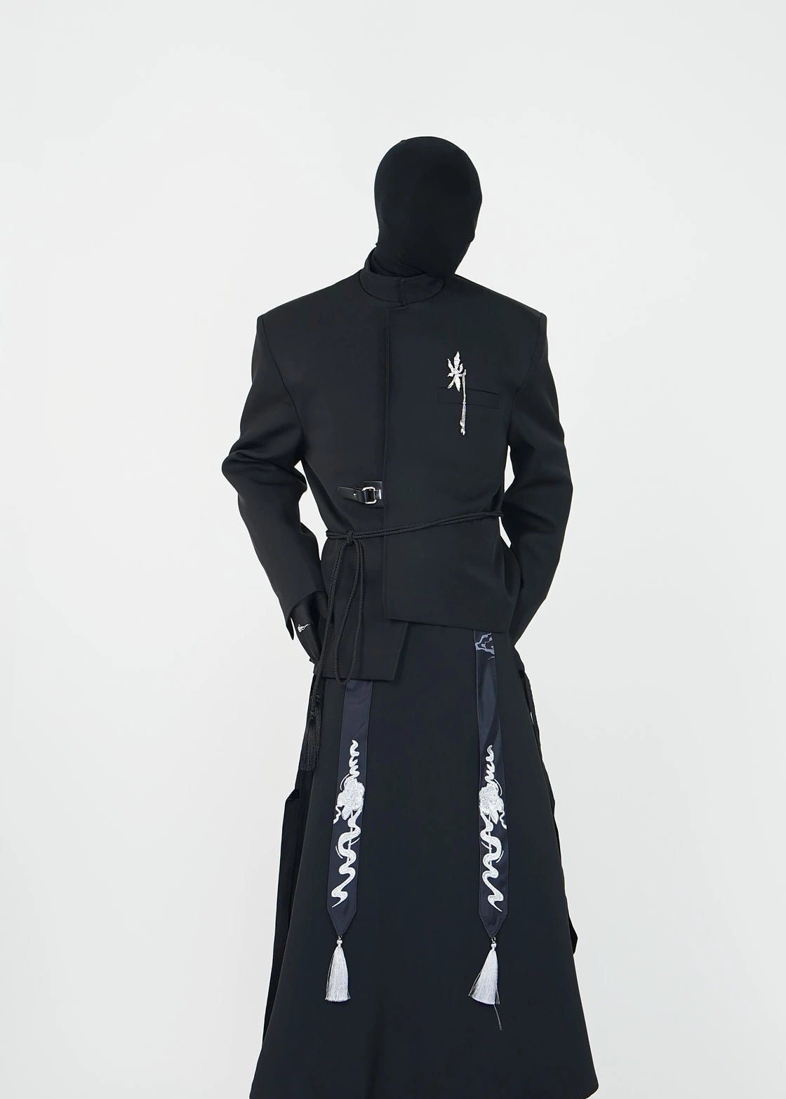 Asymmetric Collar Blazer - Rick Circus