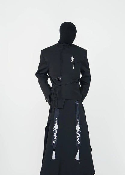 Asymmetric Collar Blazer - Rick Circus