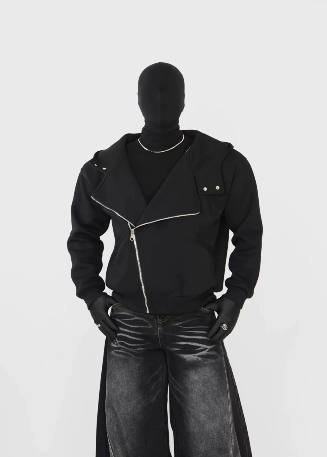 Asymmetric Zip Hoodie - Rick Circus