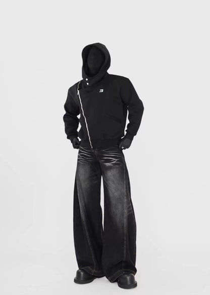 Asymmetric Zip Hoodie - Rick Circus
