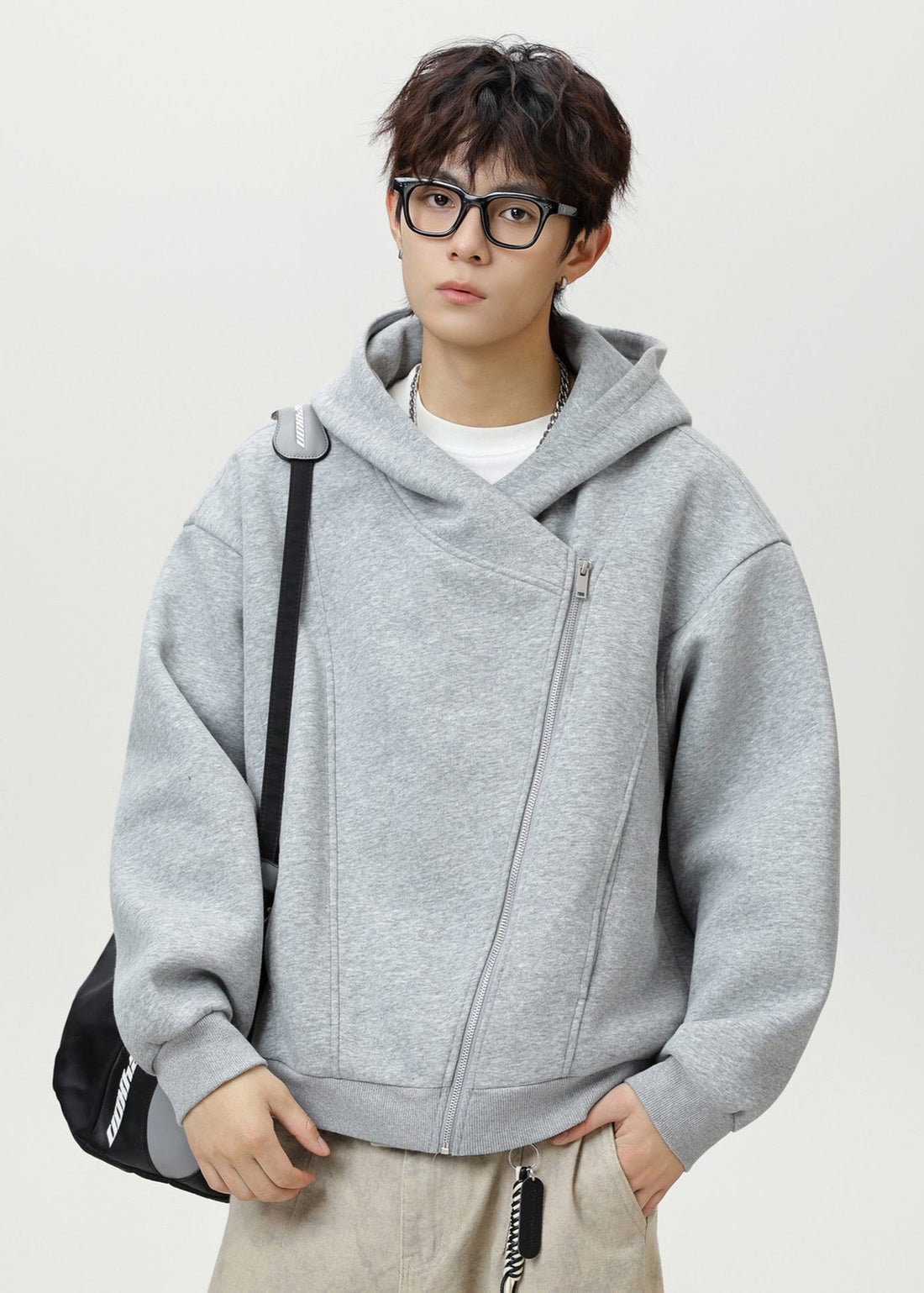 Asymmetric Zip Hoodie - Rick Circus