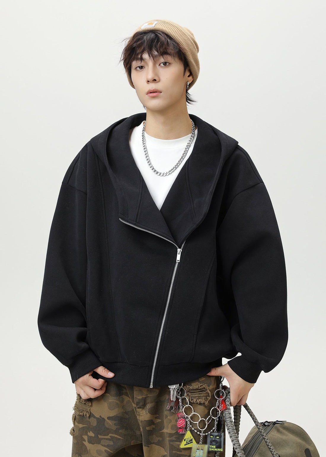 Asymmetric Zip Hoodie - Rick Circus