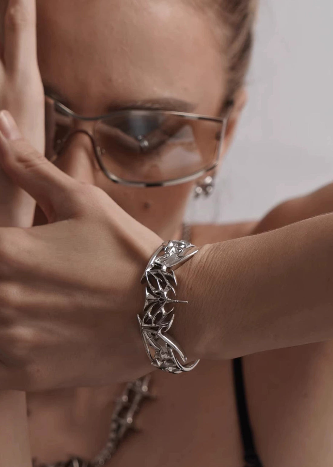 Avant - Garde Blade Curve Open Bangle - Rick Circus