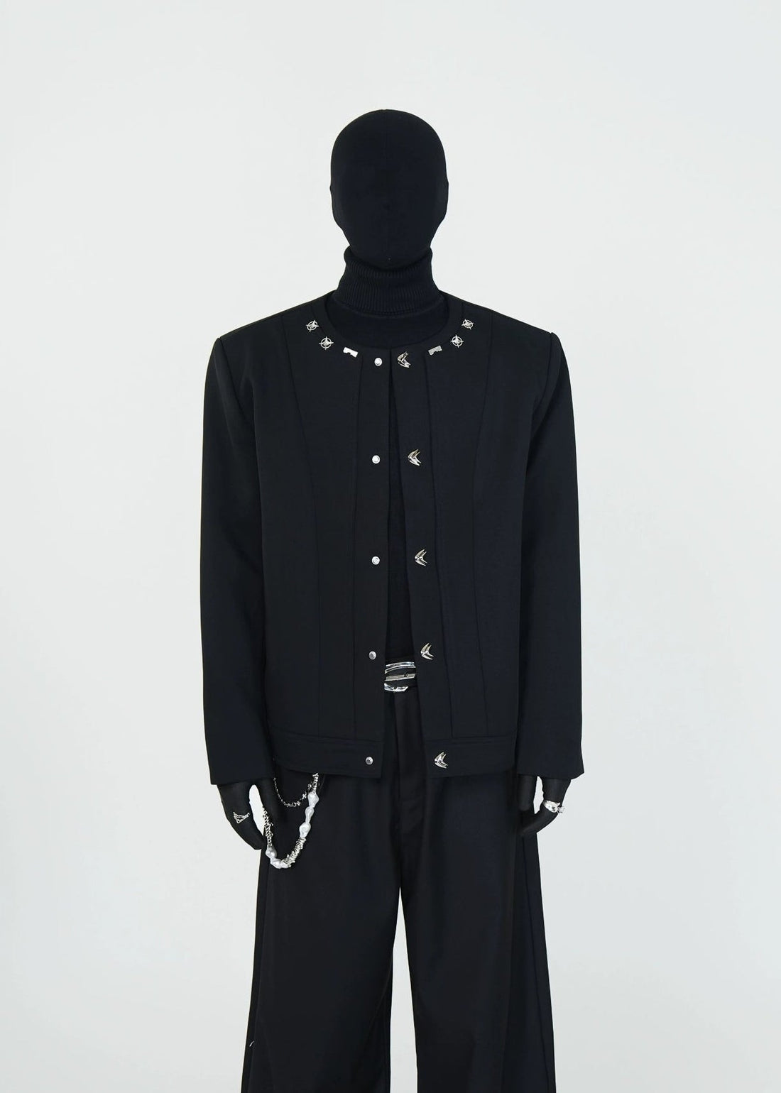 Avant - Garde Metal Studded Jacket - Rick Circus