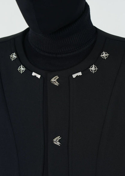 Avant - Garde Metal Studded Jacket - Rick Circus