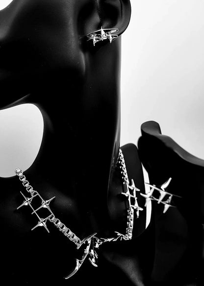 Avant - Garde Star Stud Earrings - Rick Circus