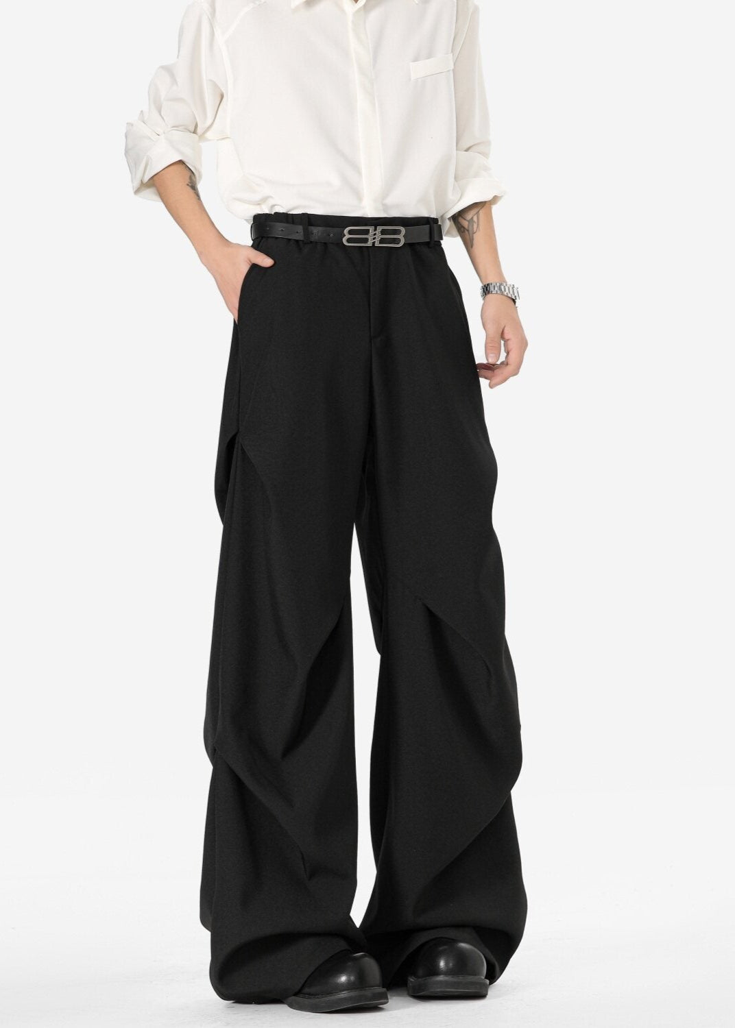 Avant - Garde Wide - Leg Trousers - Rick Circus