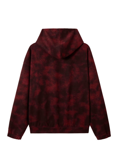 Badge Embroidery Letter Tie - Dye Hoodie - Rick Circus
