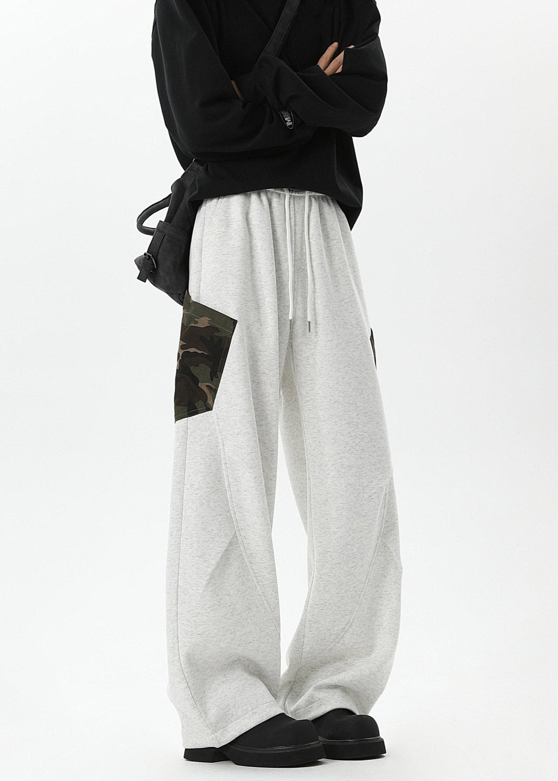 Baggy Streetwear Sweatpants with Graphic Print - Rick Circus