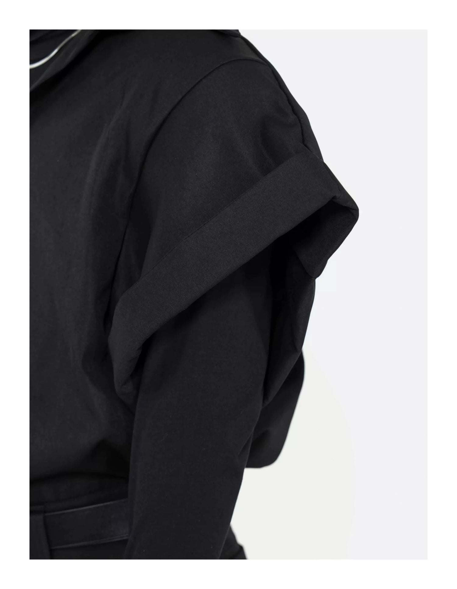 Black Oversized Short - Sleeve Shirt - Rick Circus