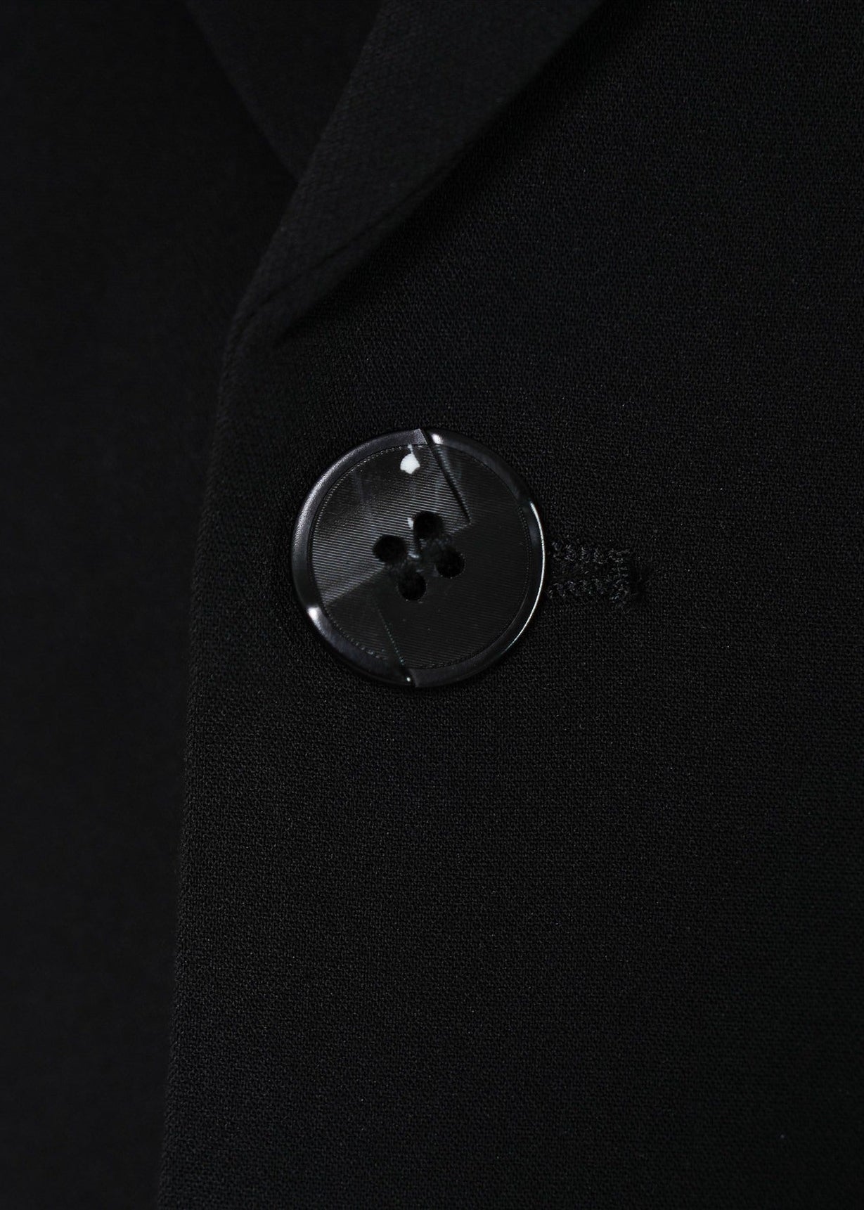 Black Relaxed Single - Breasted Chain Waist Suit Jacket - Rick Circus