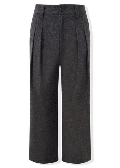 Blend Pleated Wide - Leg Trousers - Rick Circus