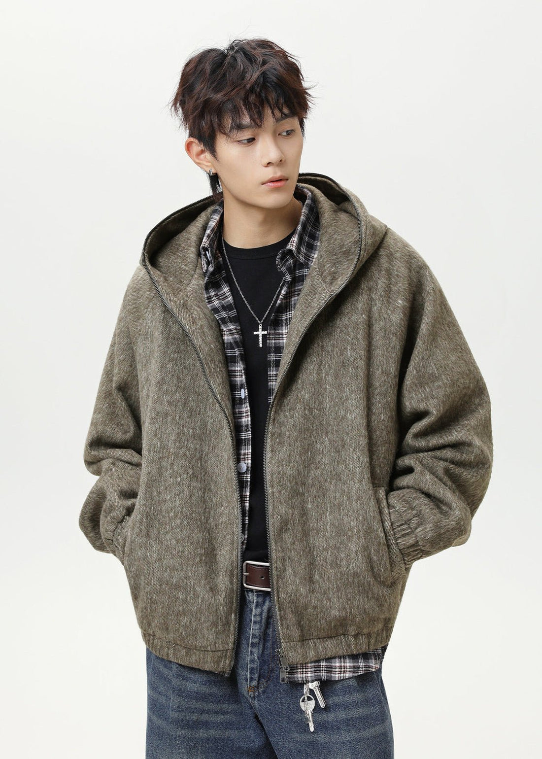 Boxy Hooded Zip Jacket - Rick Circus