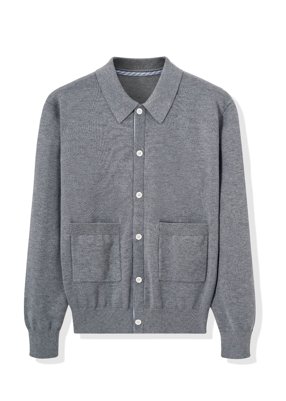 Boxy Knit Polo Cardigan - Rick Circus