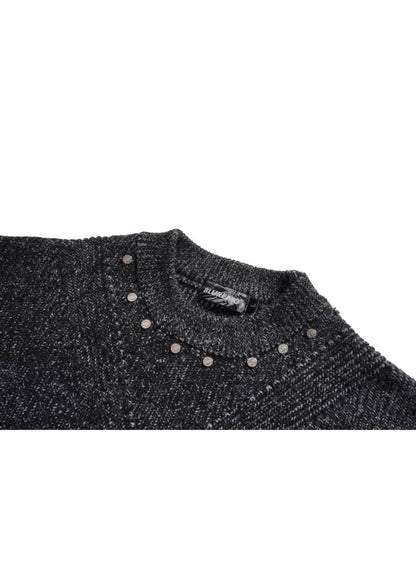 Chunky Ribbed Knit Sweater - Rick Circus