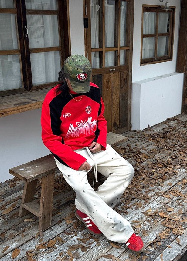 Colorblock Graphic Long Sleeve Tee - Rick Circus