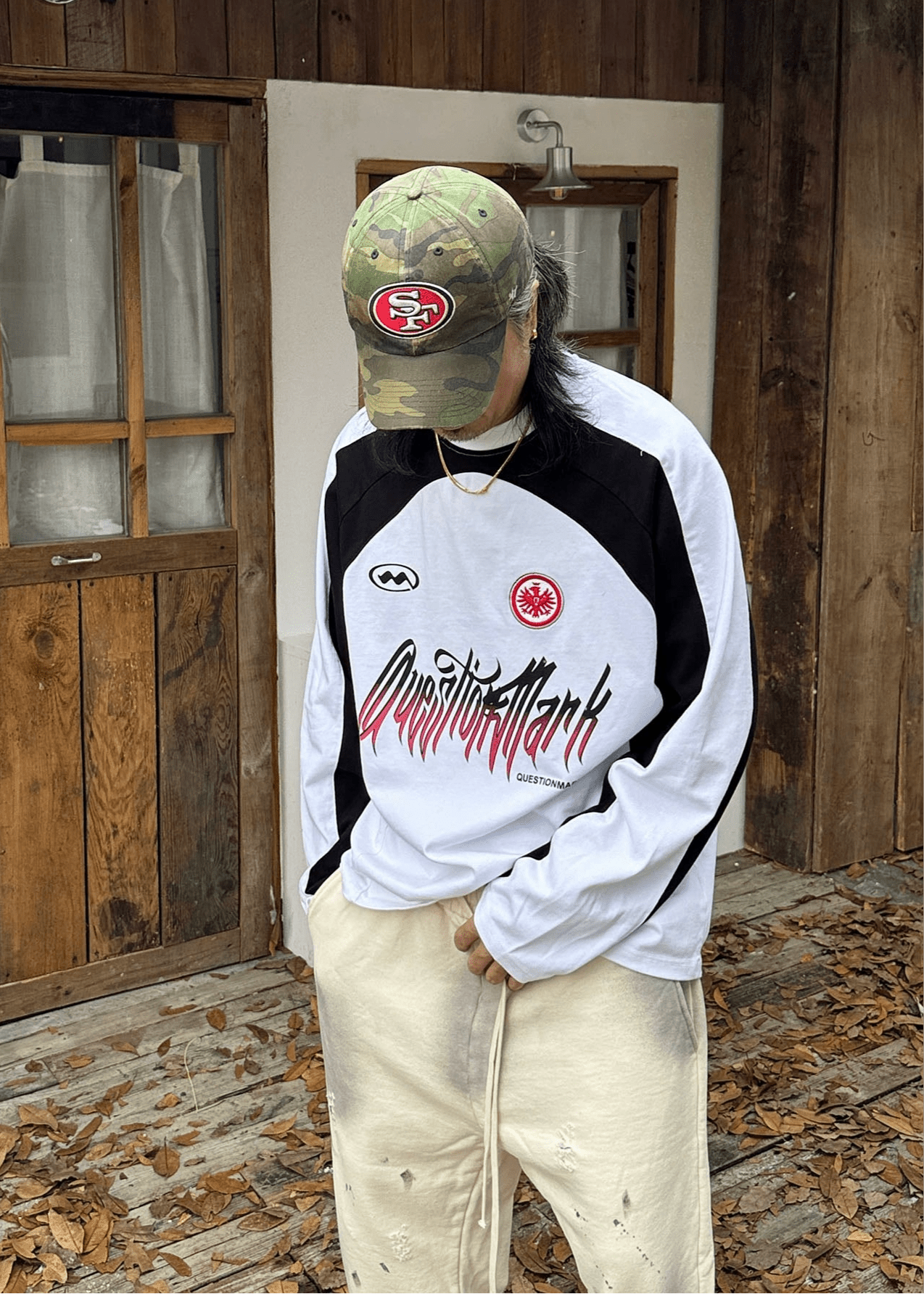 Colorblock Graphic Long Sleeve Tee - Rick Circus