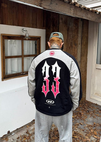 Colorblock Graphic Long Sleeve Tee - Rick Circus