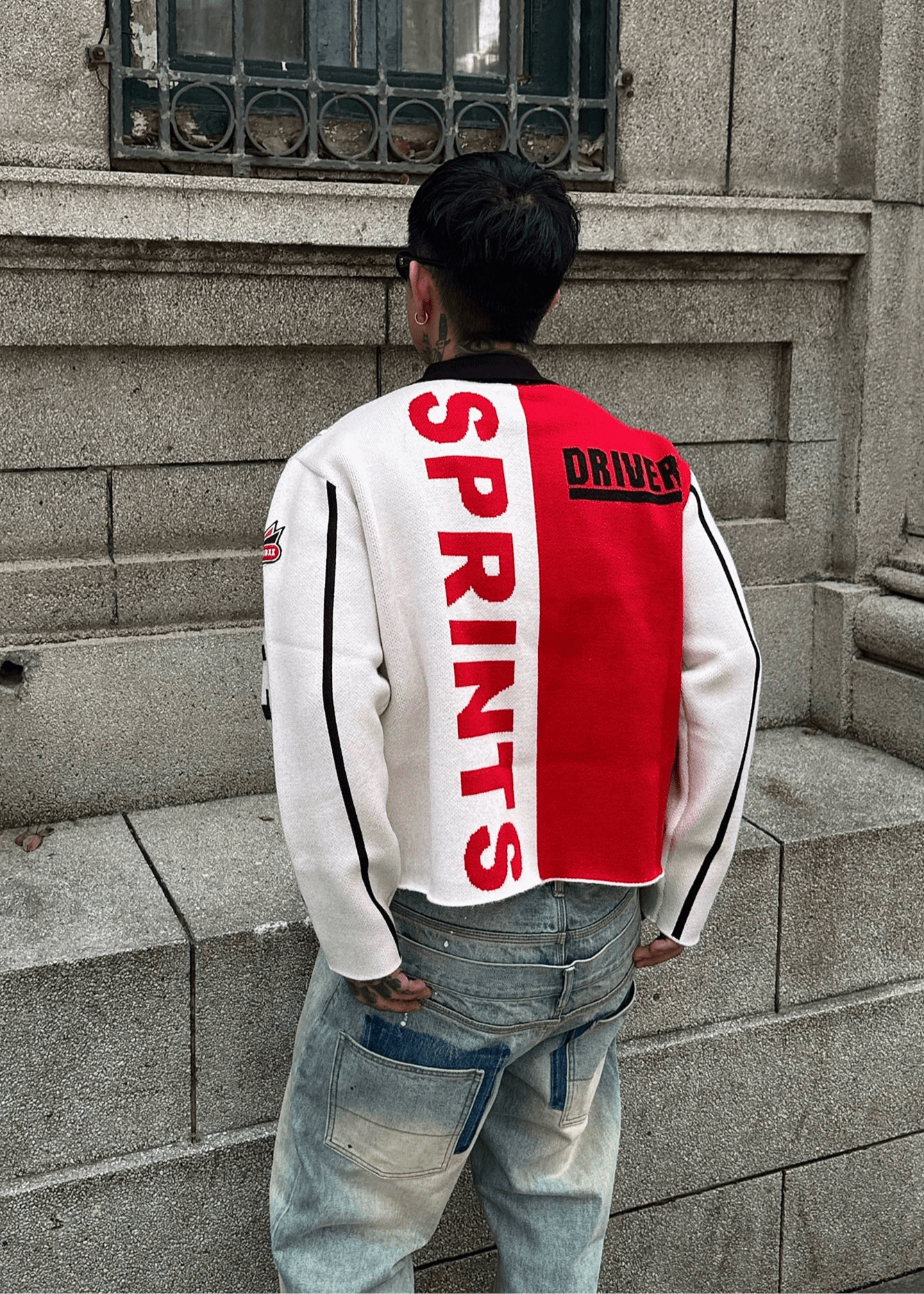 Colorblock Racing Knit Cardigan - Rick Circus