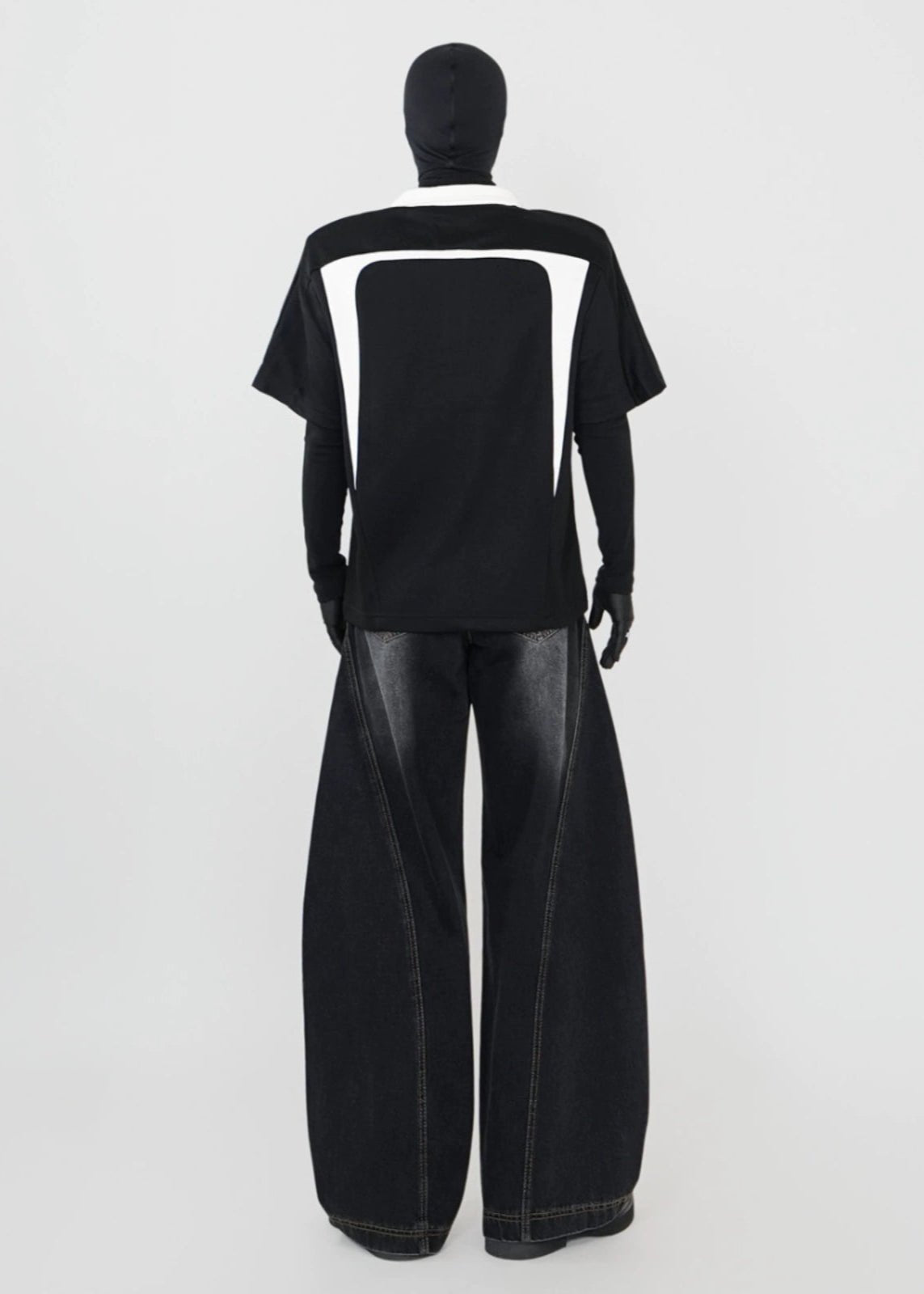 Contrast Half - Zip Padded Polo Shirt - Rick Circus