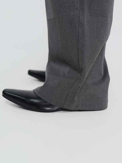 Contrast High Waist Wide Leg Pants - Rick Circus
