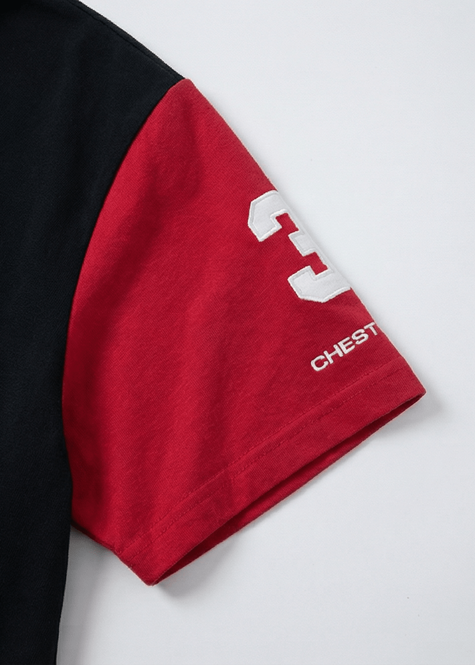 Contrast Panel Embroidery T-shirt - Rick Circus