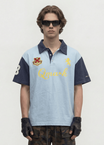 Contrast Panel Embroidery T-shirt - Rick Circus
